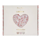 Meri Meri x Liberty Mixed Set Reusable Heart Plate