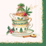 Festive Tea Time Cream Bev Napkin