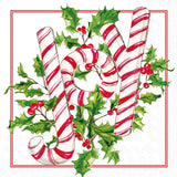 Holly Joy Candy Lunch Napkin