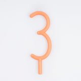 Slim Number Candle