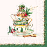 Festive Tea Time Cream Lunch Napkin