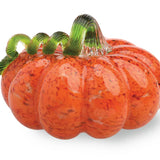 Small Glass Pumpkin Orange