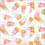 Pink Candy Corn Bev Napkin