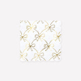 Gold Bow Bev Napkins