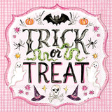 Pink Trick or Treat Bev Napkin