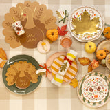 Folk Turkey Plates