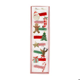 Jolly Christmas Hair Clips (x 8)