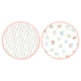 Ditsy Posy Scalloped Dinner Plates