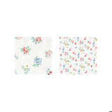 Ditsy Posy Scalloped Small Napkins