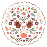 Folk Fall Dinner Plates (x 8)