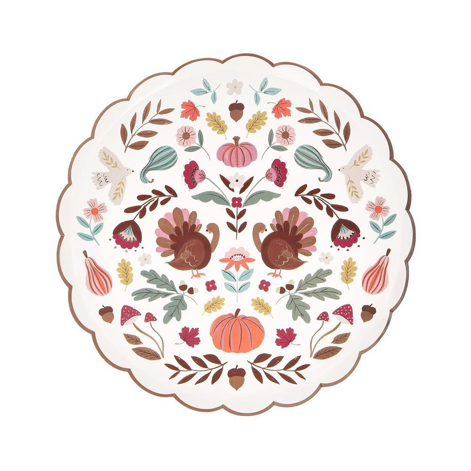 Folk Fall Side Plates (x 8)