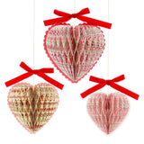 Meri Meri x Liberty Paper Honeycomb Heart Decoration