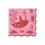 Pink Vintage Botanical Large Napkins