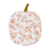 Toile Pumpkin Plates (x 8)