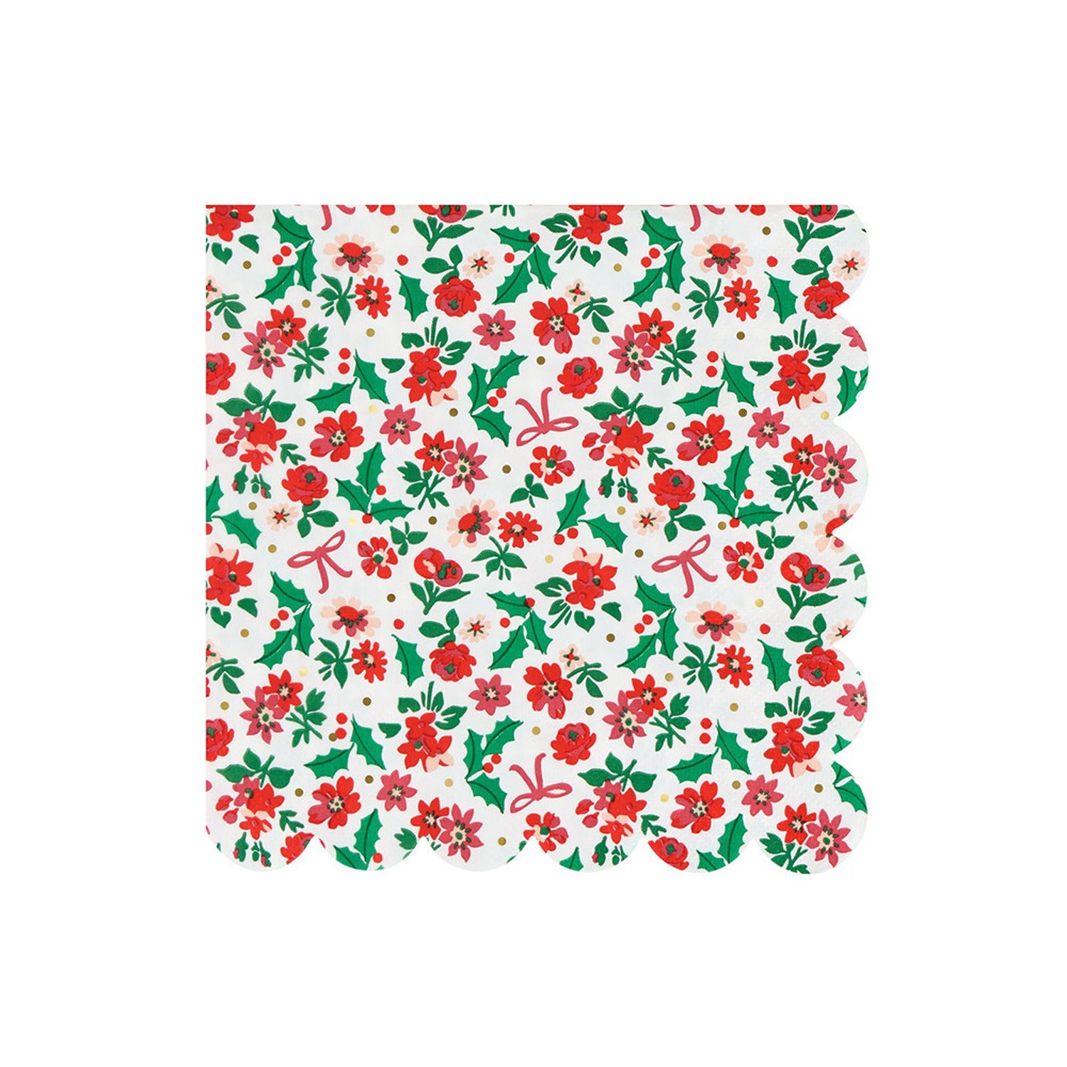 Holly Ditsy Large Napkins (x 16)