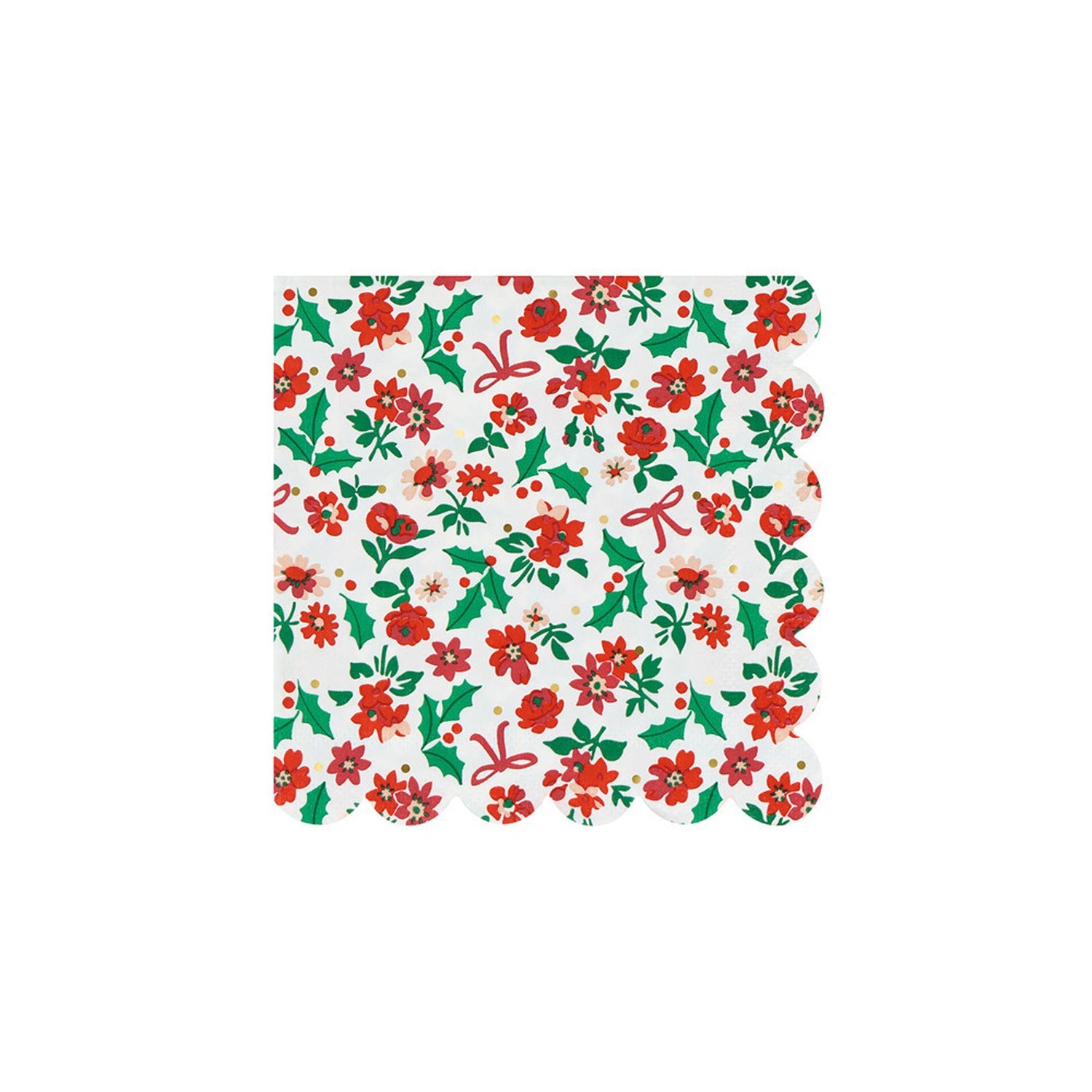 Holly Ditsy Small Napkins (x 16)