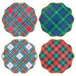 Plaid Mix Dinner Plates (x 8)