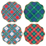 Plaid Mix Dinner Plates (x 8)