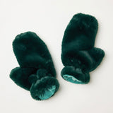 Pine Chamonix Faux Fur Mittens