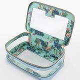 Metallic Light Blue Tile Storage Bag