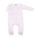 Mini Checks Pink Footie