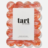 Orange Marbled Acrylic Picture Frame