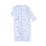 Blue Baby Toile Converter Gown