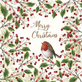 Merry Bird Bev Napkin