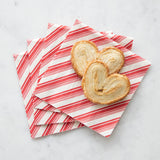 Peppermint Stripe Beverage Napkin