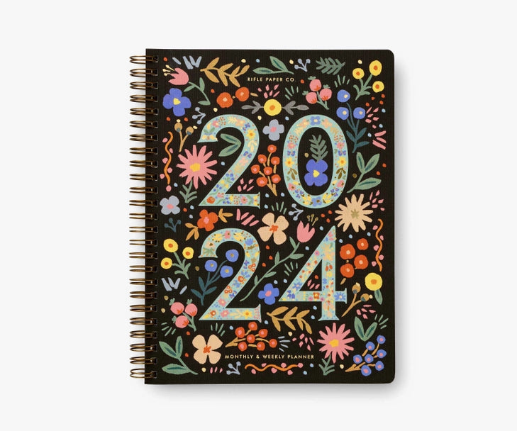 2024 Flores 12 month softcover spiral  planner