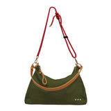 Olive Cosette Canvas Shoulder Bag