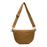 Brown Diagonal Woven Westlyn Bum Bag