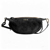 Black Suede Netty Crossbody