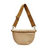 Woven Checkered Brown Westlyn Woven Bum Bag