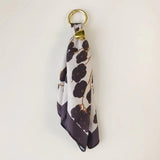 Purple Leopard Etta Scarf Bag Charm