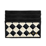 Checker Black Mariah Woven Small Card Holder Wall
