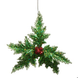 Glittered Holly Ornament