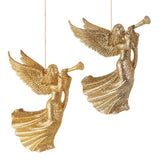 Champagne Glitter Angel Ornament