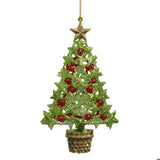Star and Berry Green Tree Ornament