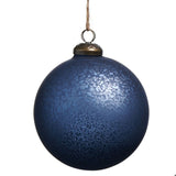 Blue Mercury Glass Ball Ornament 4'
