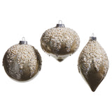 Pearl Frosted Taupe Ornament