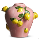 Pink Vase with Lemons