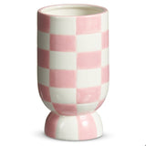 Pink Checkerboard Vase