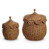 Natural Lidded Baskets