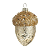 Gold Glittered Acorn Ornament