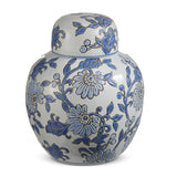 9 Blue Vine Pattern Round Jar
