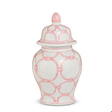 Pink and White Pattern Ginger Jar