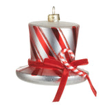 Peppermint Top Hat Ornament