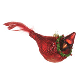 Cardinal with Wreath Ornament