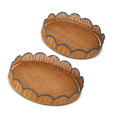 Woven Scalloped Trays